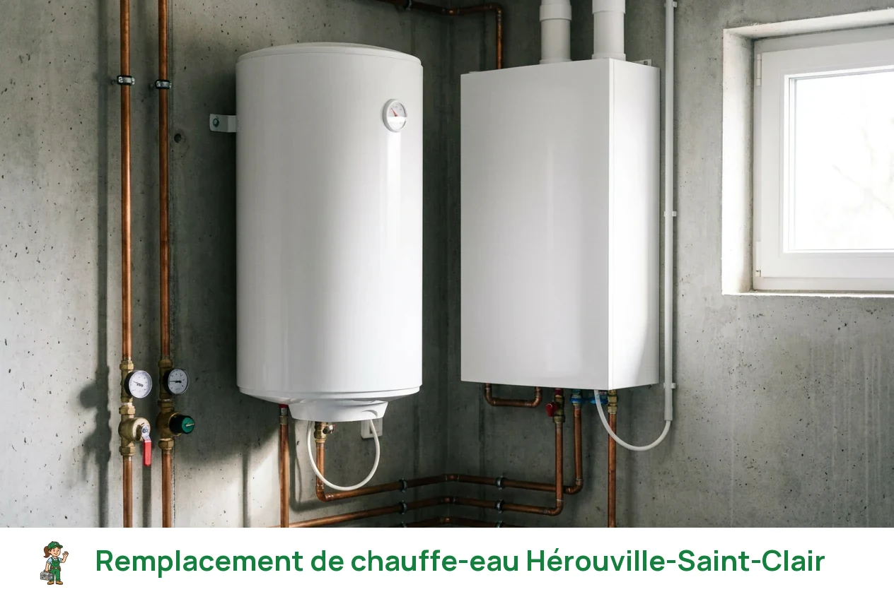 Remplacement de chauffe-eau à Hérouville-Saint-Clair
