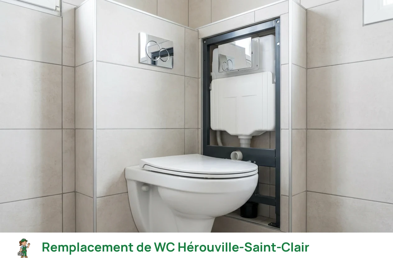 Remplacement de WC à Hérouville-Saint-Clair