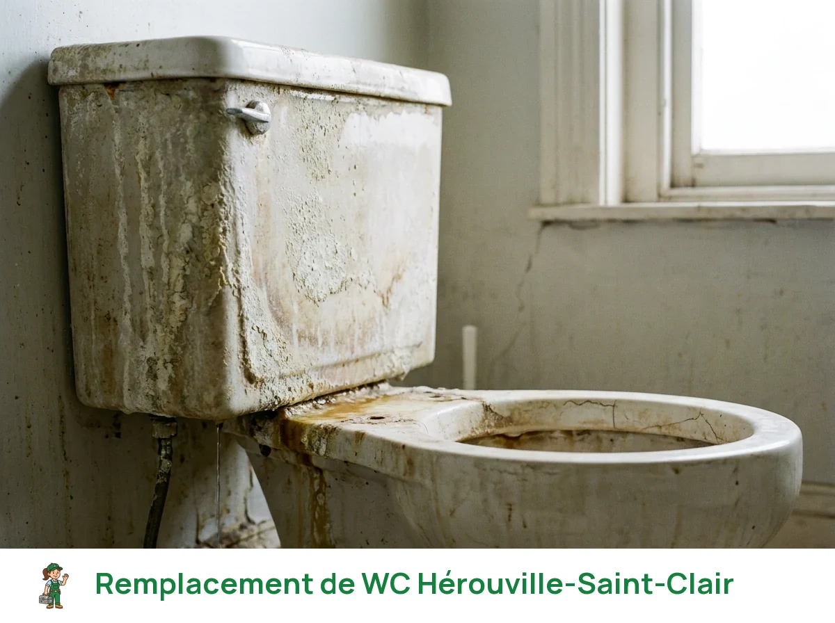 Remplacement de WC à Hérouville-Saint-Clair