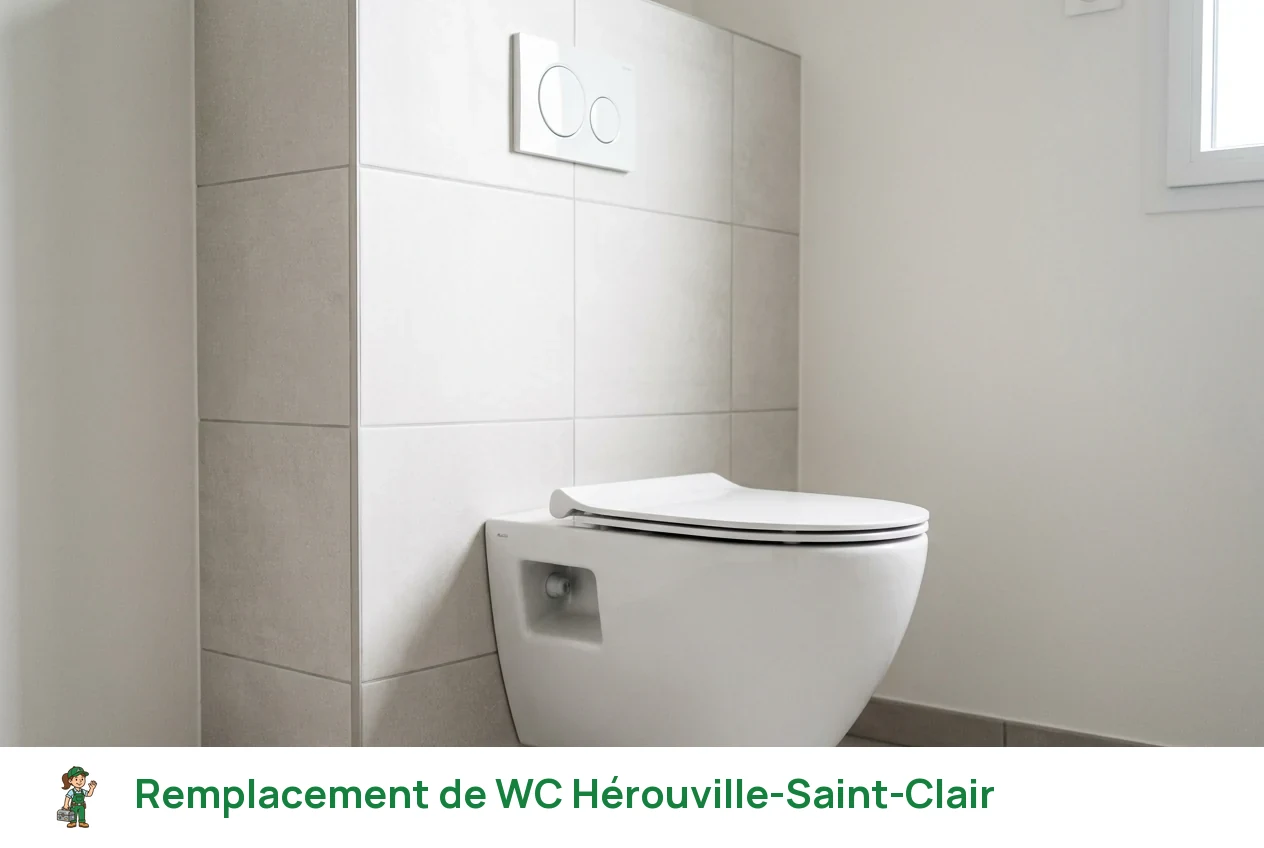 Remplacement de WC à Hérouville-Saint-Clair